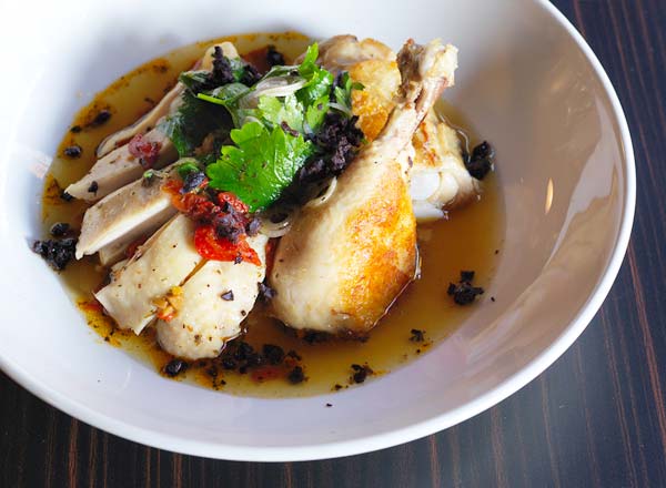An image of poached chicken at Bistro Rex in Potts Point on your foodie Taste of Sydney private tour