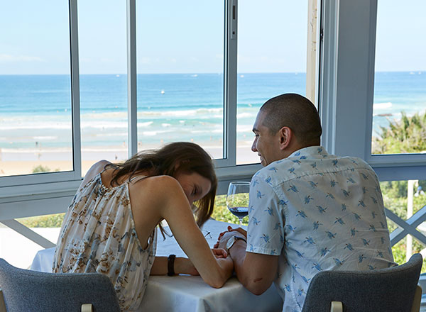 An image of a couple dining at Pilu on Sydney's north coast as seen on your North Shore Road Trip tour