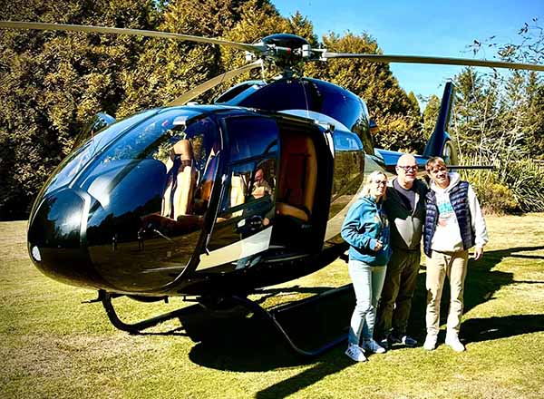 Helicopter with a family