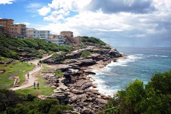 The infamous coastal walk between Bondi and Coogee in Sydney