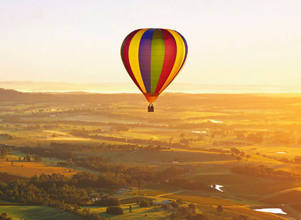 Image of hot hair ballooning during a Hunter Valley Private Tour